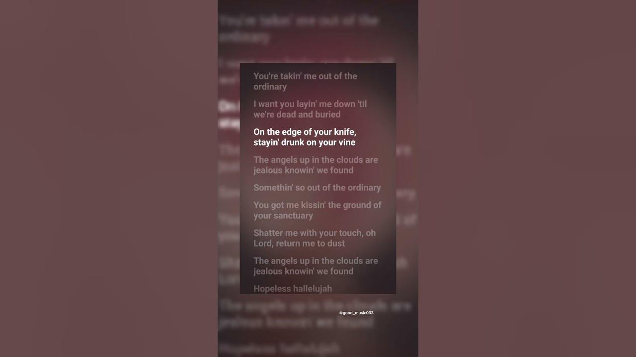 Ordinary-Alex Warren #ordinary #alexwarren #fypage  #youtubemusic  #lyrics #viralsongs #emotional