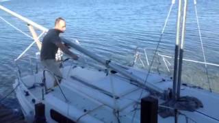 Mast raising Macgregor 25 part 8