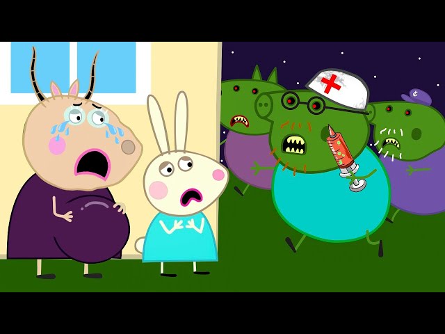 Zombie Apocalypse, Zombie Appears To Visit Teacher Peppa Pig🧟| Peppa Pig Funny Animation class=
