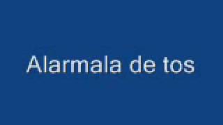 Alarmala de Tos. Botellita de Jeréz.