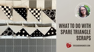 What to do with spare triangle scraps video tutorial