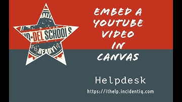 Embed a Youtube Video in Canvas