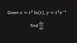 Derivative Of Parametric Equations