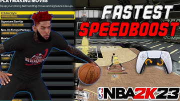 NBA2K23 FASTEST SPEEDBOOST + QUICKSTOP TUTORIAL w/ HANDCAM!!!