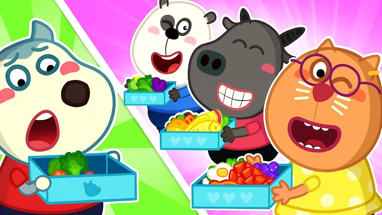 Manger ensemble est plus amusant🥦Wolfoo et les boîtes de nourriture amusantes 🍱  | Wolfoo de France