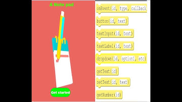 Note pad on Code.org app lab