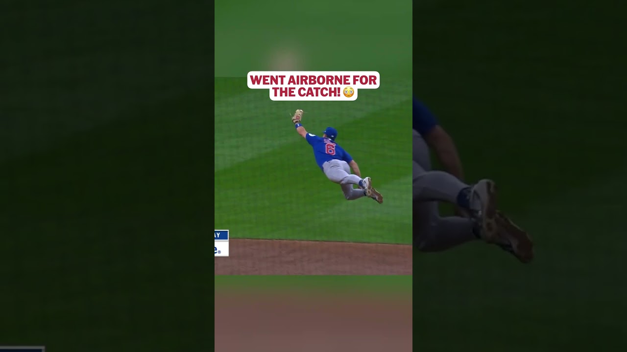 Matt Shaw goes all out to make this catch!