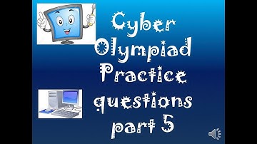 Computer Olympiad 2019 (computer related questions and answers) nco lesson 5