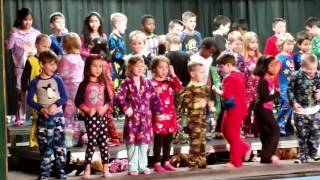 Declan's kindergarten Pajama Party Program