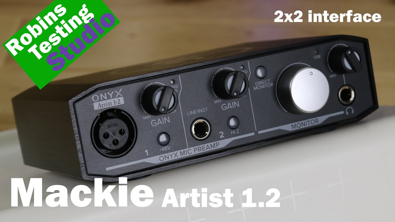 Mackie Onyx Artist 1-2 Audio Interface With Pro Tools First/Tracktion Music  Production Software CR4-X BT Pair Studio Bluetooth Monitors Condenser S 