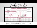 Order tracker google sheets order tracking excel template order tracking excel sheet spreadsheet