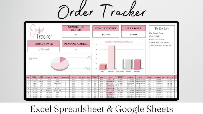 Client Tracker Template Google Sheets Excel Spreadsheet – Savvy and Thriving