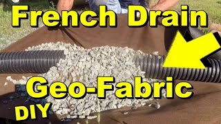 Geo Fabric and French Drains