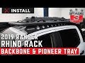 2019 Ranger SuperCrew RhinoRack Backbone System with Pioneer Platform Install