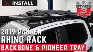2019 Ranger SuperCrew RhinoRack Backbone System with Pioneer Platform Install