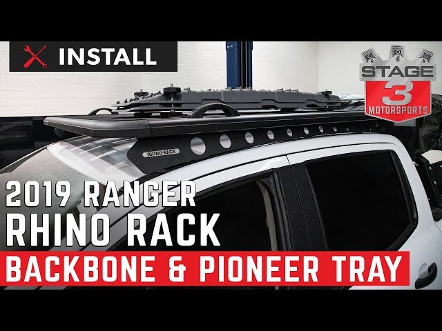 2019 Ranger SuperCrew RhinoRack Backbone System with Pioneer Platform Install class=