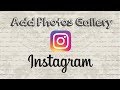 How to add photos from gallery to instagram story