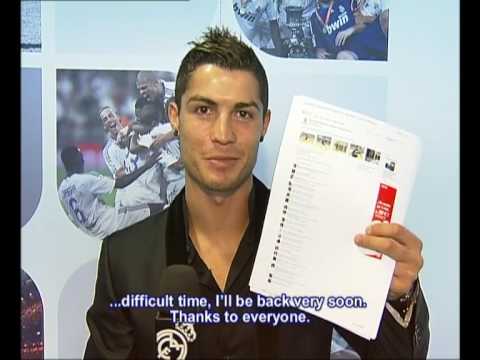 Cristiano Ronaldo Facebook Message