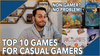 10 Board Games for Casual Gamers or 