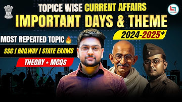 Important Days and Themes 2025 🔥 RRB NTPC Current Affairs | The #1 Current Affairs by Jeet Rana Sir