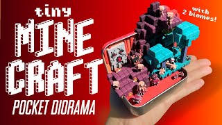Making A Tiny Minecraft World Box // Nether Polymer Clay DIY
