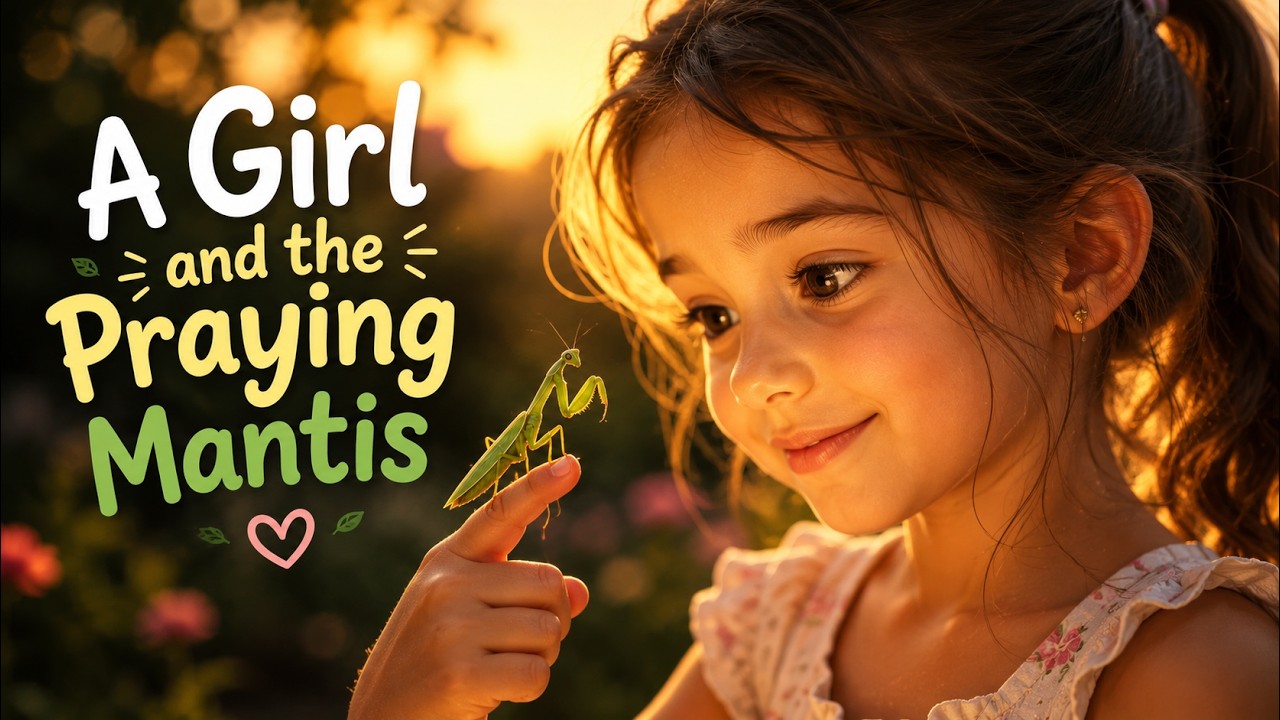 A Girl and the Praying Mantis - YouTube