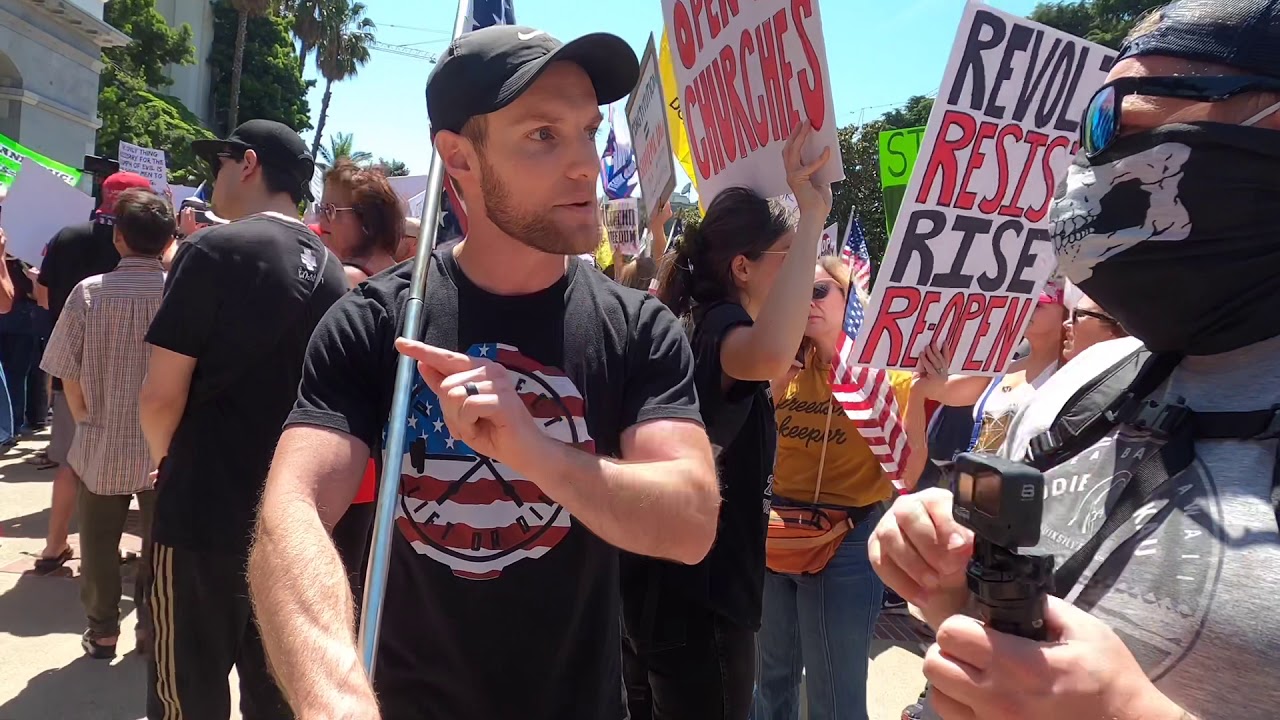 “Illegal” lockdown protest at CA State Capital w/CHP riot unit!