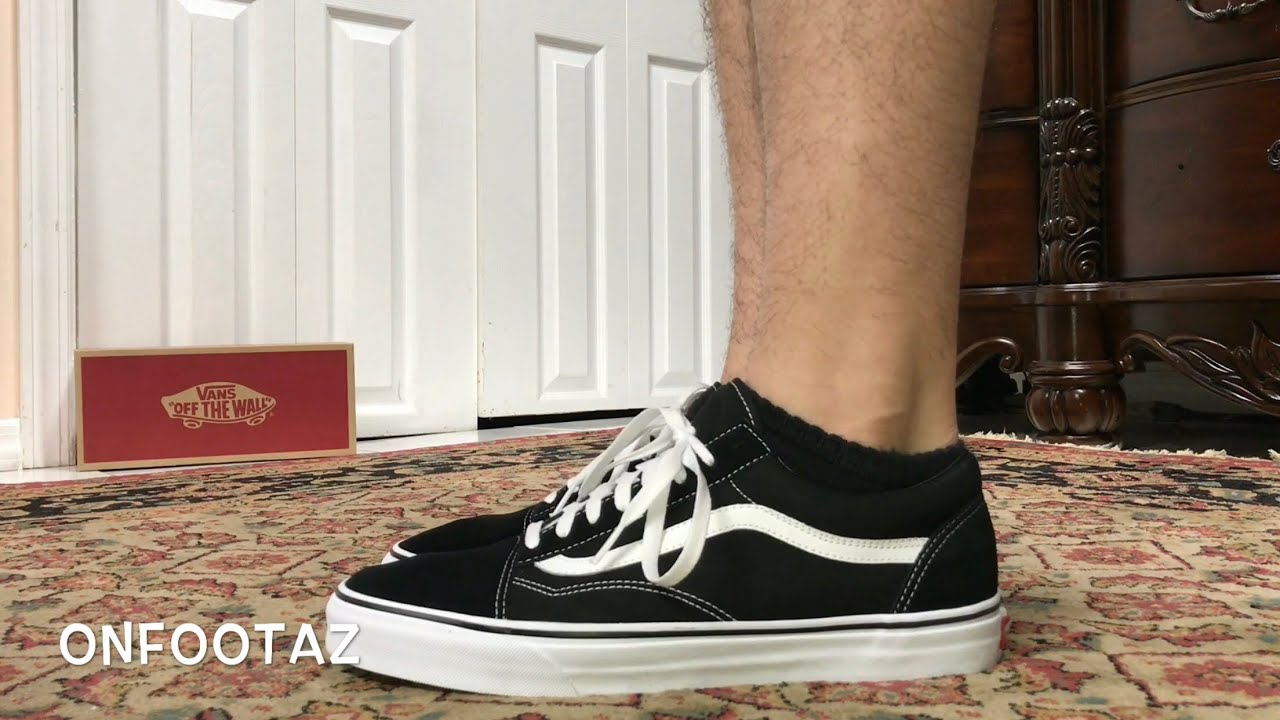 Vans Black On Foot - YouTube