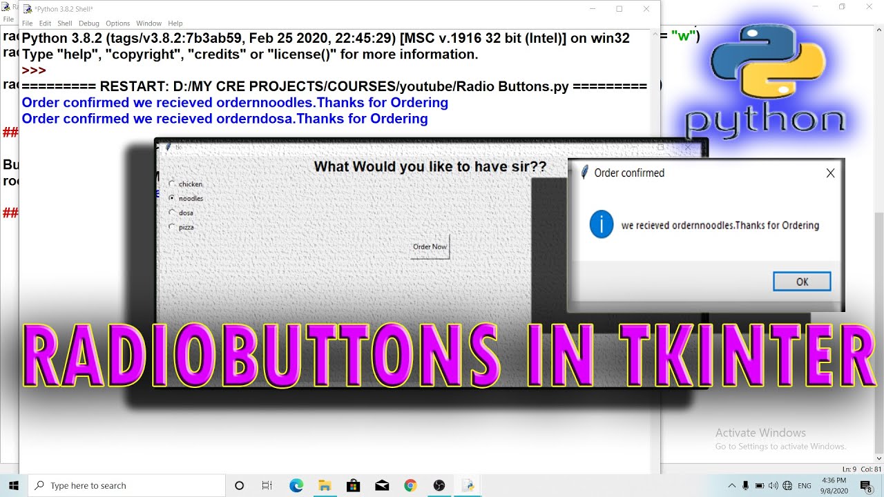 Кнопка в tkinter python. Radiobutton tkinter python.
