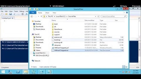 Install Windows 2016 Nano server Step by Step