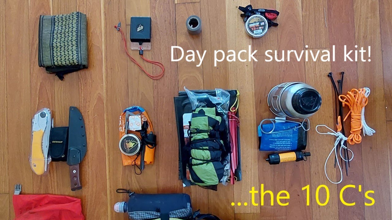 Day hike survival kit (10 C's of survival) 