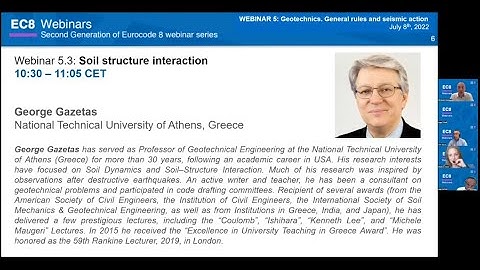 Webinar 5.3: Soil structure interaction