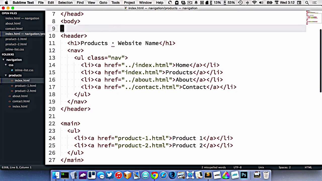 How To Highlight the Current Page: Navigation