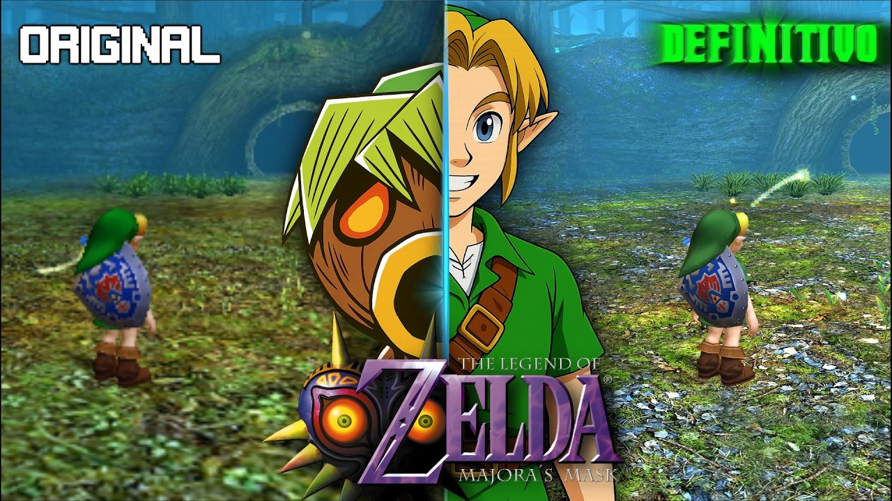 A MELHOR FORMA de jogar The Legend of Zelda: Majora's Mask ( N64 vs GC vs 3DS vs PC )