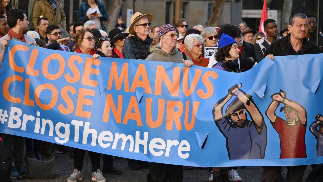 Thousands protest six years of offshore detention