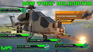 New 'Free' Helicopter! A129 CBT Mangusta Full Review and Test | Worth To Get | Modern Warships