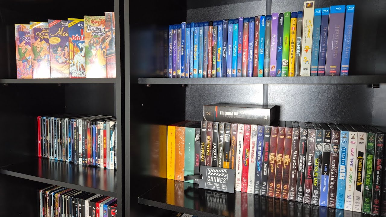 Coleção de Blu-ray e DVD