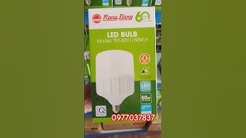 Thumbnail of Đèn Led Bulb trụ Rạng Đông, Model: TR140N1/50W.H, 1 màu, đuôi E26, ánh sáng trắng 6500k