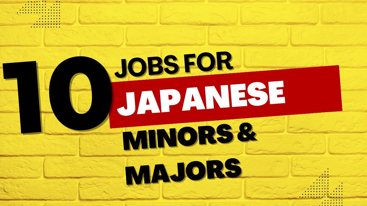 Top 10 Jobs for Japanese Minors Living in and Outside of Japan YouTube