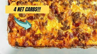 Keto Bacon Cheese Burger Casserole