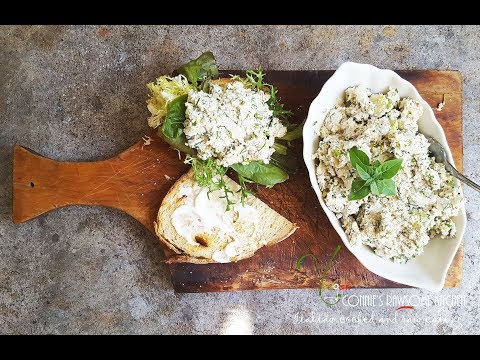 RAW VEGAN NO-TUNA SALAD | UN-Cook with me! Connie's RAWsome kitchen