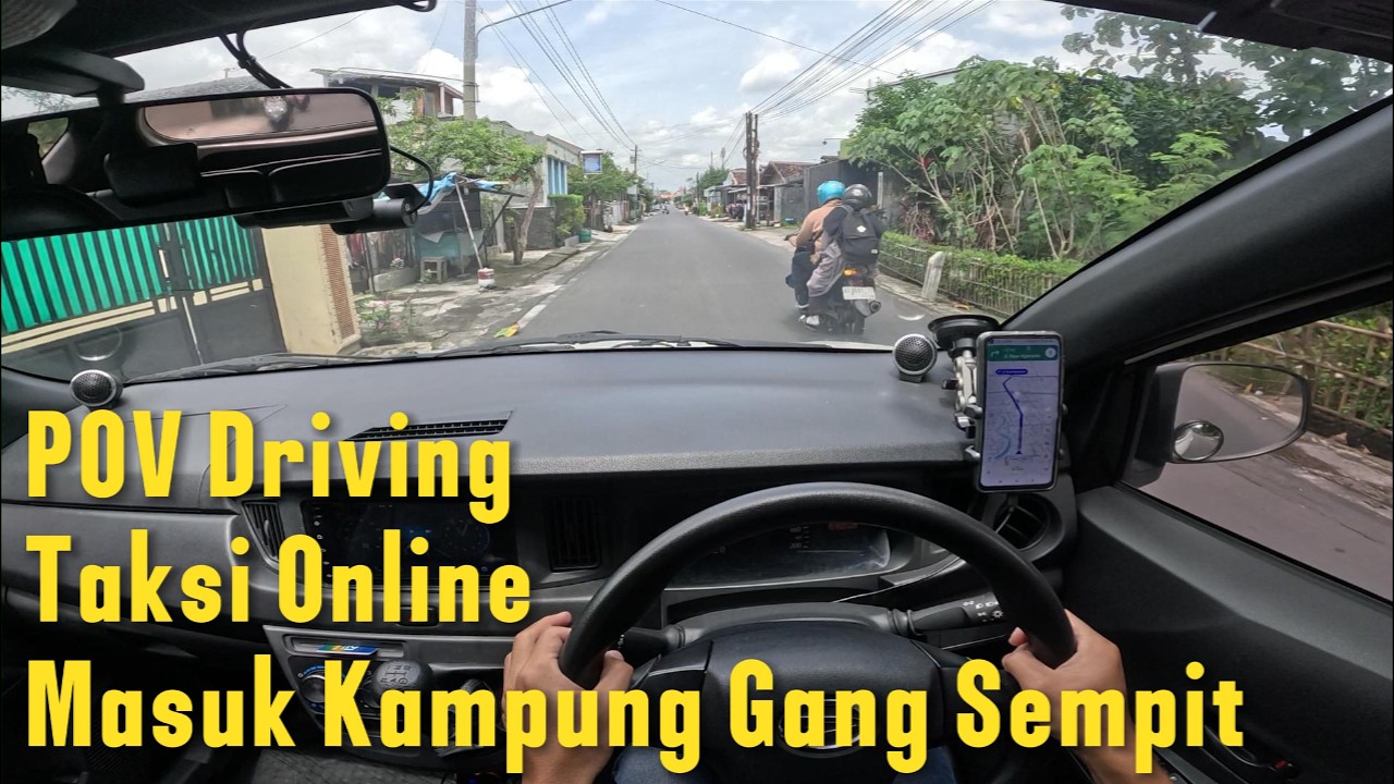 POV Driving Taxi Online Sigra Tipe D 1.0 | Masuk Kampung Gang Sempit