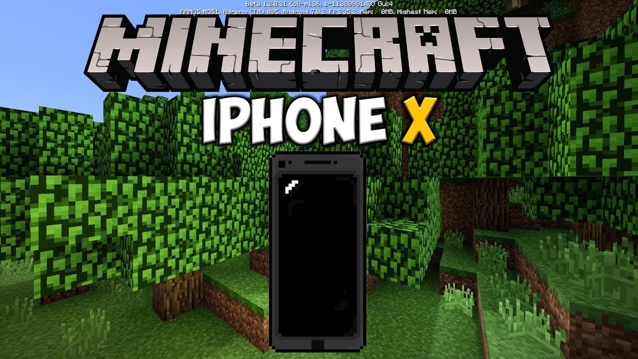 IPhone X Mod для Minecraft 1.2 - YouTube