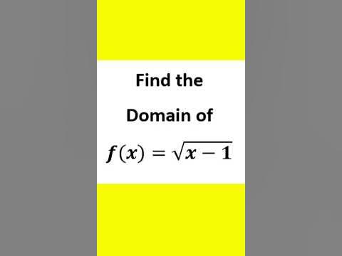 How to find domain of square root type functions - YouTube