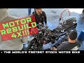 Black Mamba Motor rebuild at World Finals 4 TIMES - PLUS World's Fastest Pass on a Stock Motor Bike!