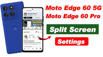 How to enable split screen in moto edge 60 pro !! Motorola edge 60 5g screen split settings
