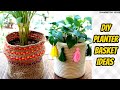 DIY Planter Basket | DIY Rope Planter | DIY Jute Planter | बहुत कम खर्च में बनाए प्लान्टर बास्केट ।