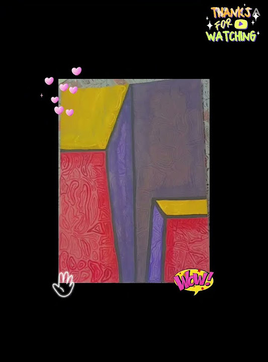 Wow new painting of wonderful abstract quick learning arts 