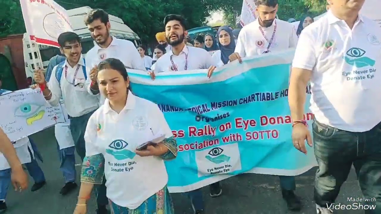 J&K SOTTO and SVMMCH jointly organizes Eye/Organ Donation Awareness Rally