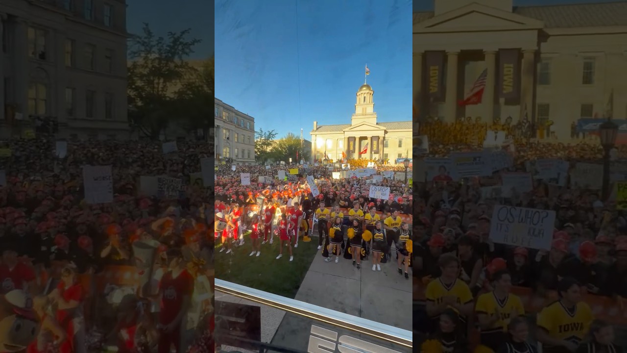 UHHHHH YEAHHH IOWA CITY IS ALIIIIVE FOR #CollegeGameDay